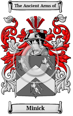 Minick Family Crest/Coat of Arms