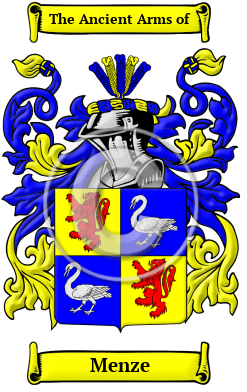 Menze Family Crest/Coat of Arms