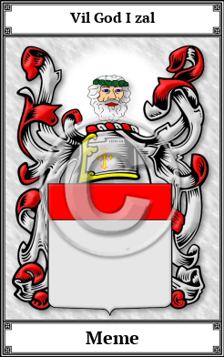 Meme Family Crest Download (JPG) Book Plated - 600 DPI