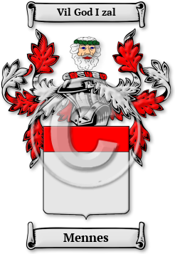 Mennes Family Crest Download (jpg) Legacy Series - 150 DPI