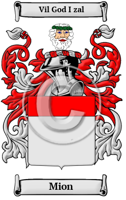 Mion Family Crest/Coat of Arms