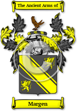 Margen Family Crest Download (jpg) Legacy Series - 150 DPI