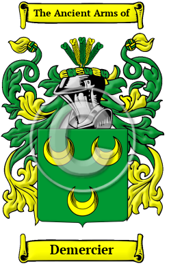 Demercier Family Crest/Coat of Arms