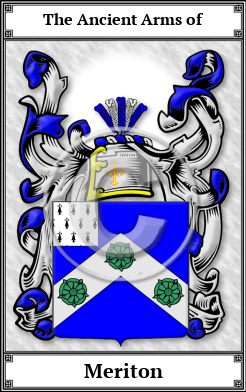 Meriton Family Crest Download (JPG)  Book Plated - 150 DPI