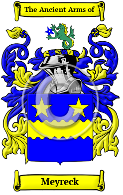 Meyreck Family Crest/Coat of Arms