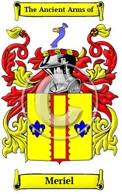 Meriel Family Crest/Coat of Arms