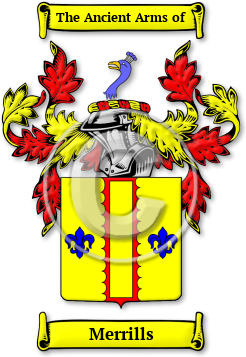 Merrills Family Crest Download (jpg) Legacy Series - 150 DPI