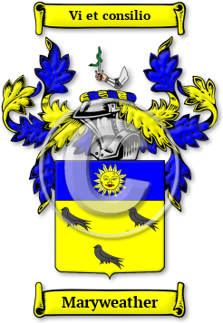 Maryweather Family Crest Download (jpg) Legacy Series - 150 DPI