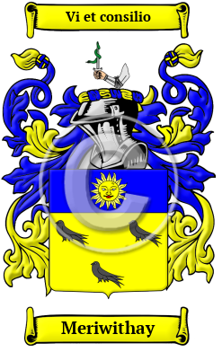 Meriwithay Family Crest/Coat of Arms