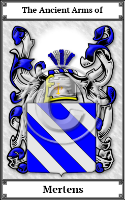 Mertens Family Crest Download (JPG)  Book Plated - 150 DPI