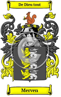 Merven Family Crest/Coat of Arms