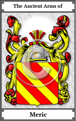 Meric Family Crest Download (JPG)  Book Plated - 150 DPI