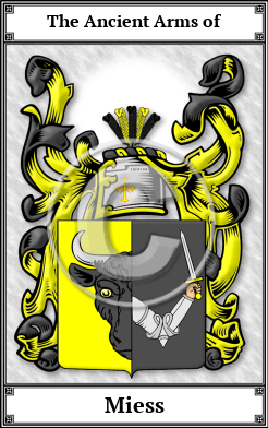 Miess Family Crest Download (JPG)  Book Plated - 150 DPI