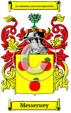 Messerwey Family Crest/Coat of Arms