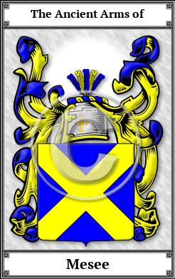 Mesee Family Crest Download (JPG) Book Plated - 600 DPI