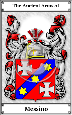 Messino Family Crest Download (JPG)  Book Plated - 150 DPI