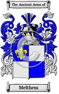 Melthem Family Crest/Coat of Arms