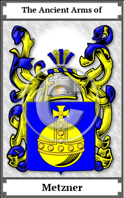 Metzner Family Crest Download (JPG)  Book Plated - 150 DPI