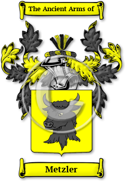 Metzler Family Crest Download (jpg) Legacy Series - 150 DPI