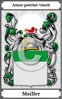 Mailler Family Crest Download (JPG)  Book Plated - 150 DPI