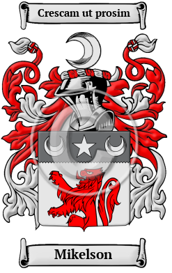 Mikelson Family Crest/Coat of Arms