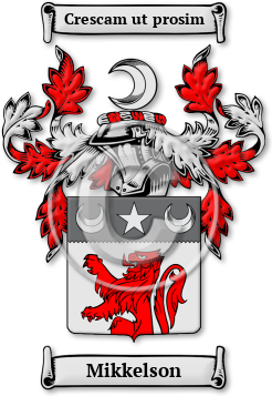 Mikkelson Family Crest Download (jpg) Legacy Series - 150 DPI