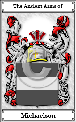 Michaelson Family Crest Download (JPG)  Book Plated - 150 DPI