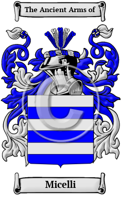 Micelli Family Crest/Coat of Arms