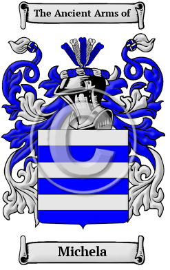 Michela Family Crest/Coat of Arms
