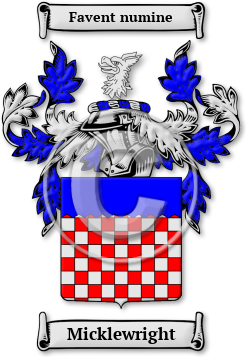 Micklewright Family Crest Download (jpg) Legacy Series - 150 DPI