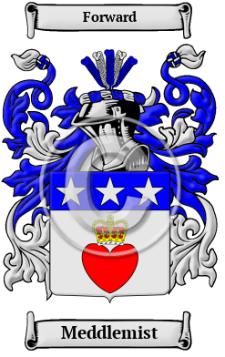 Meddlemist Family Crest/Coat of Arms