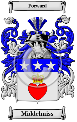 Middelmiss Family Crest/Coat of Arms
