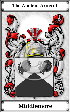 Middlemore Family Crest Download (JPG) Book Plated - 600 DPI