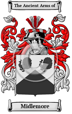 Midlemore Family Crest/Coat of Arms