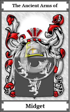 Midget Family Crest Download (JPG)  Book Plated - 150 DPI