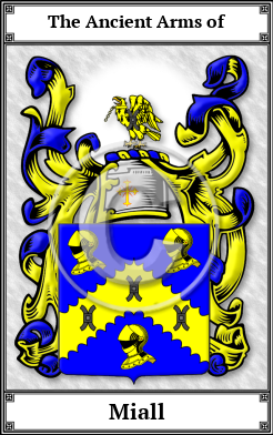 Miall Family Crest Download (JPG) Book Plated - 600 DPI