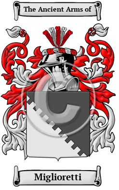 Miglioretti Family Crest/Coat of Arms