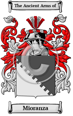 Mioranza Family Crest/Coat of Arms