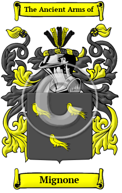 Mignone Family Crest/Coat of Arms