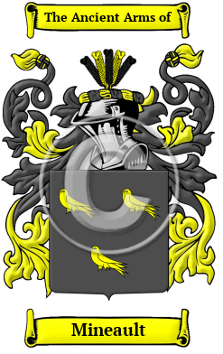 Mineault Family Crest/Coat of Arms