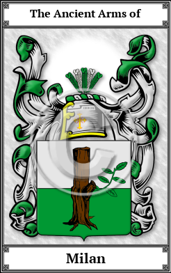 Milan Family Crest Download (JPG)  Book Plated - 150 DPI