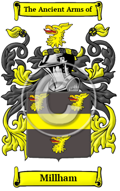 Millham Family Crest/Coat of Arms