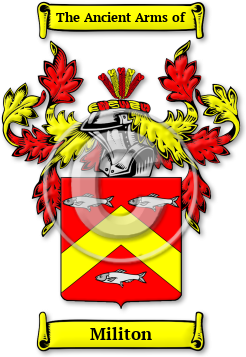 Militon Family Crest Download (JPG) Legacy Series - 600 DPI
