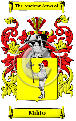 Milito Family Crest/Coat of Arms