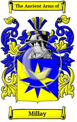 Millay Family Crest/Coat of Arms