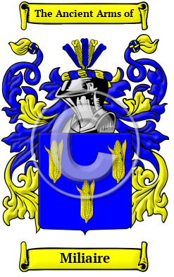 Miliaire Family Crest/Coat of Arms