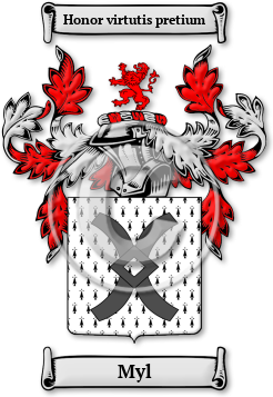 Myl Family Crest Download (jpg) Legacy Series - 150 DPI