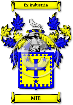 Mill Family Crest Download (jpg) Legacy Series - 150 DPI