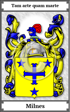 Milnes Family Crest Download (JPG)  Book Plated - 150 DPI
