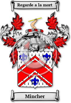 Mincher Family Crest Download (jpg) Legacy Series - 150 DPI
